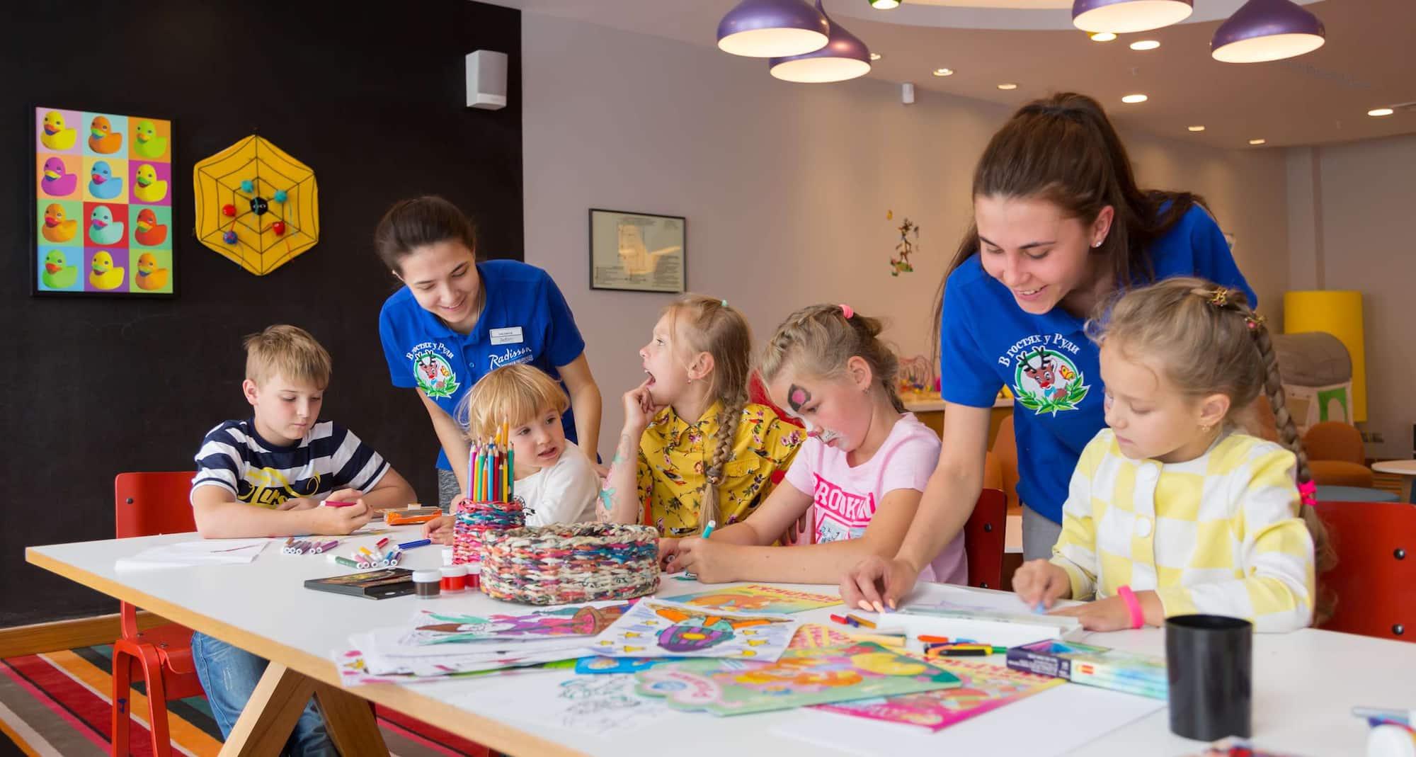 Radisson Resort, Zavidovo - Staff and Children at Rudy s Friends Club