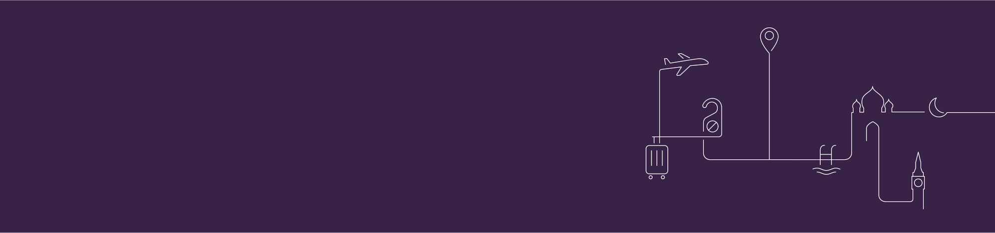 Radisson Rewards - web, app and offers - Illustration Elements Master Long Banner 1