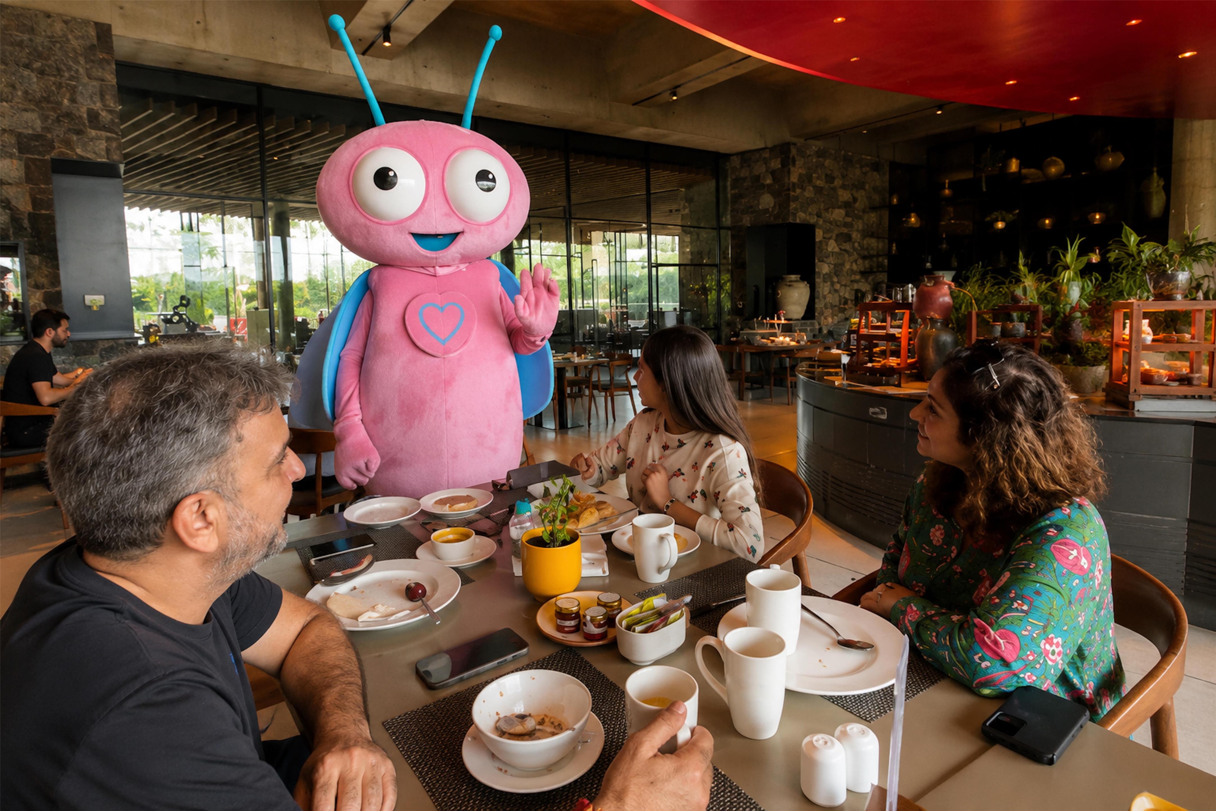 Lumi tips on sharing breakfast and responsibility at Radisson Resort & Spa Lonavala