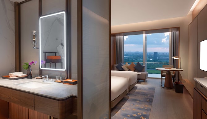 苏州国际会议酒店 - Suzhou International Conference Hotel - Business Lake View Twin Room