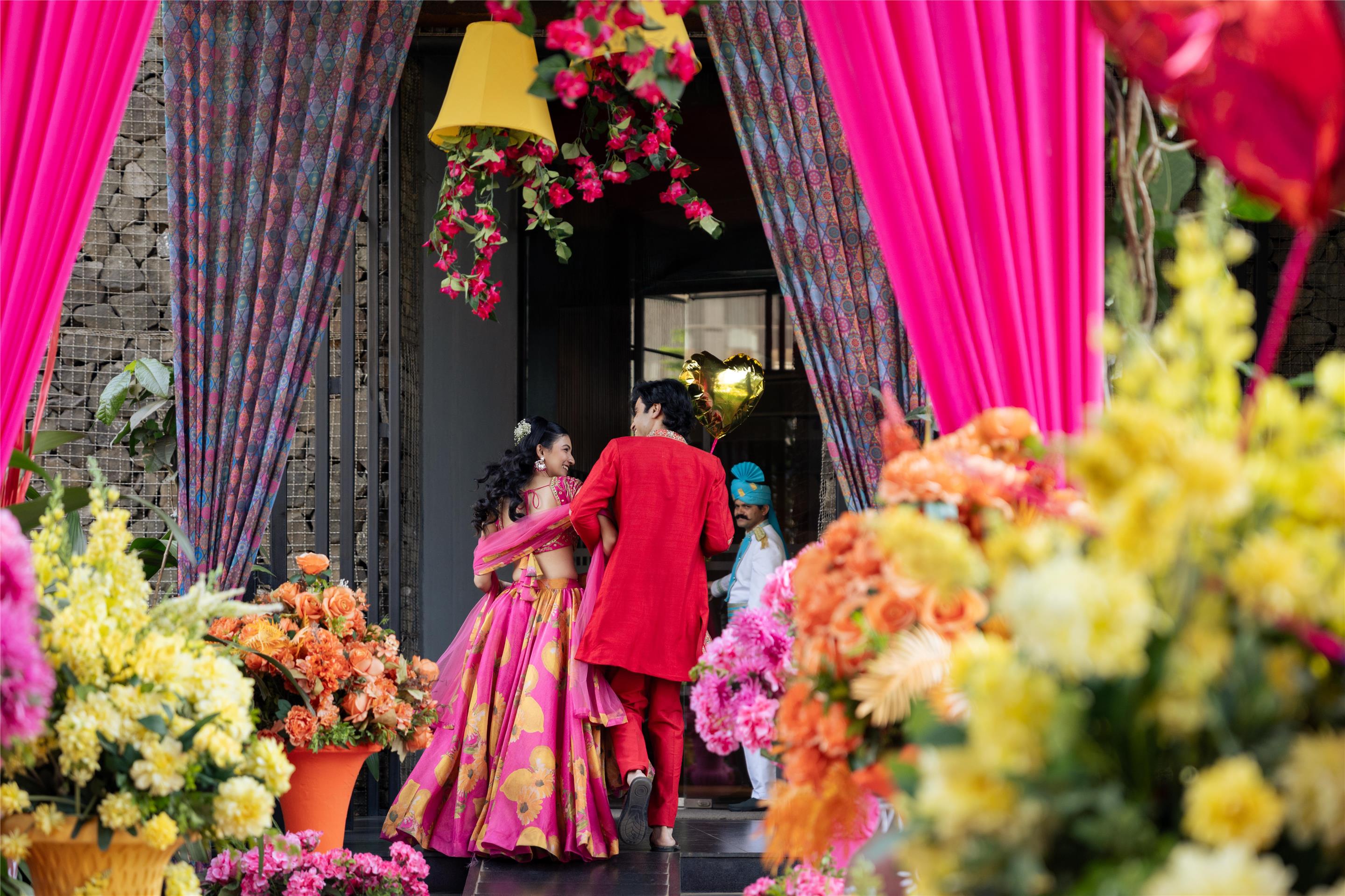 The Art of Weddings - Couple Entry Flowers