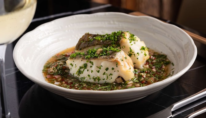 The Edwardian Manchester, A Radisson Collection Hotel - Peter Street Kitchen - Cod fillets with red chilli coriander salsa