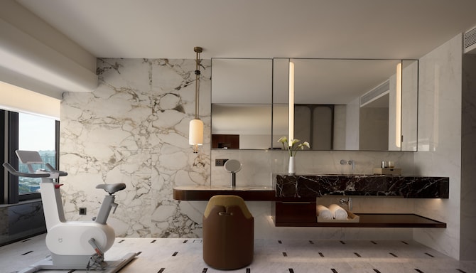 The Kunlun Hua Ting Hotel & Towers, Shanghai - 客房浴室