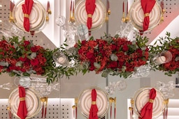 Weddings - RED wedding table décor