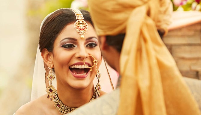 Weddings - Bride and Groom smiling